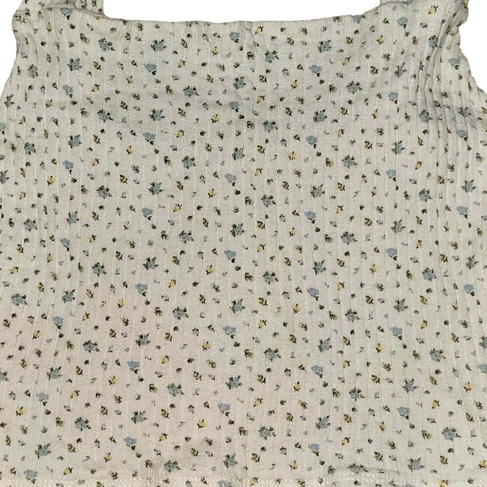 American Eagle size small tank top crop top floral design - Picture 6 of 6